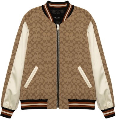 (W) COACH 棕色Logo印花拉鍊外套 SS23系列 CB618-E7V Order (W) COACH 棕色Logo印花拉鍊外套 SS23系列 CB618-E7V