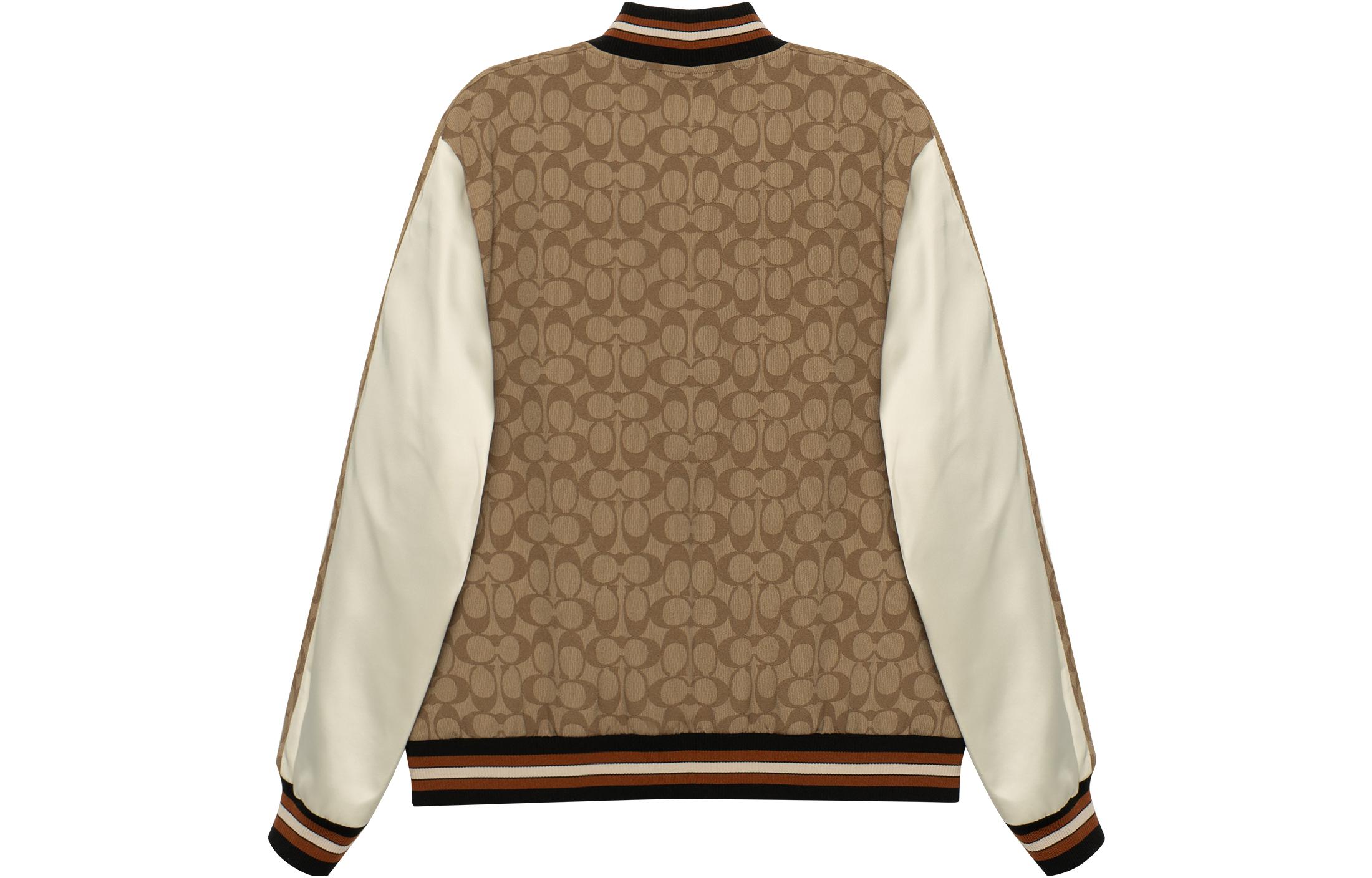 Lookbook (W) COACH 棕色Logo印花拉鍊外套 SS23系列 CB618-E7V