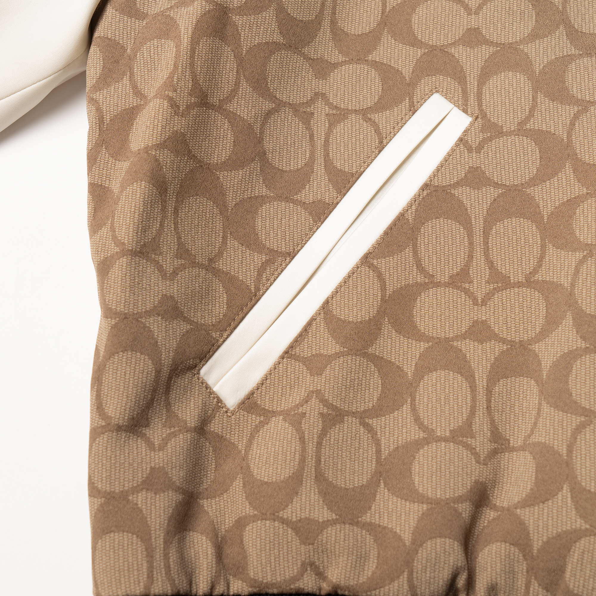 Purchase (W) COACH 棕色Logo印花拉鍊外套 SS23系列 CB618-E7V