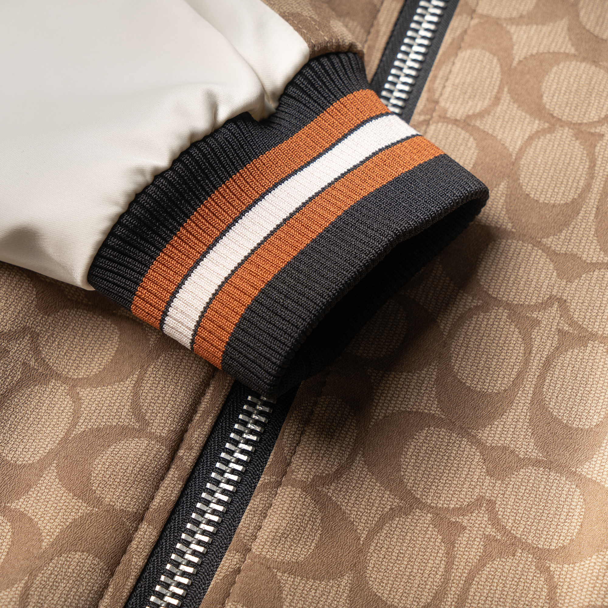 Details for (W) COACH 棕色Logo印花拉鍊外套 SS23系列 CB618-E7V