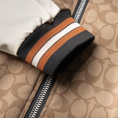 (W) COACH 棕色Logo印花拉鍊外套 SS23系列 CB618-E7V Details for (W) COACH 棕色Logo印花拉鍊外套 SS23系列 CB618-E7V