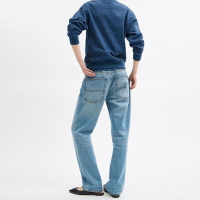 (Women) COACH Classic Crewneck Cotton Long-Sleeve Sweatshirt - Blue CZ190-NAY Shop (Women) COACH Classic Crewneck Cotton Long-Sleeve Sweatshirt - Blue CZ190-NAY