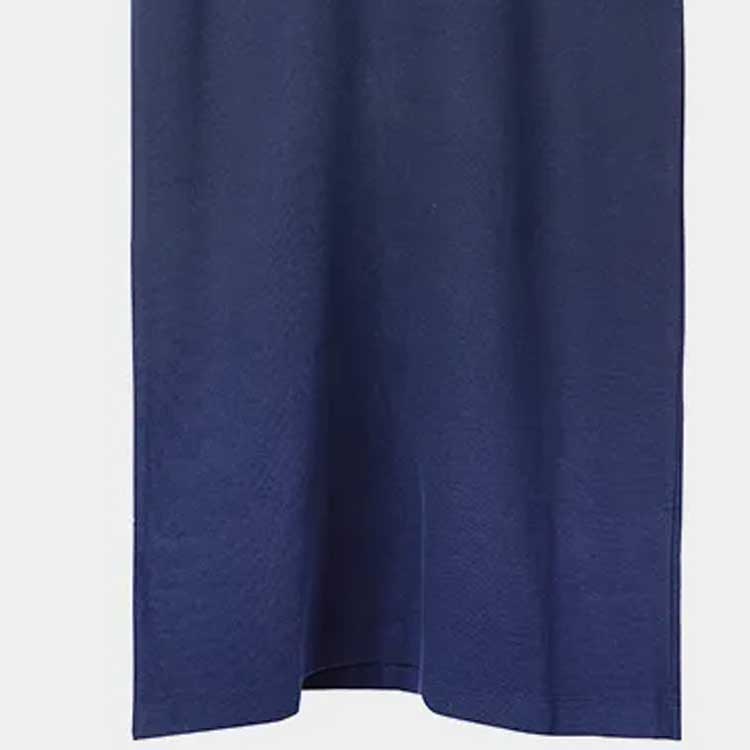 Shop (W) COACH Gaun Polo Lengan Pendek Logo Klasik Rajut Biru Navy. CL271-NYJ