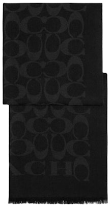 (W) COACH Syal Wol Signature Klasik Warna Hitam. CB700-Black Buy (W) COACH Syal Wol Signature Klasik Warna Hitam. CB700-Black