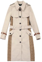 (Women) COACH Colorblock Belted Long-Sleeve Trench Coat in Khaki. C9184-PAE (Women) COACH Colorblock Belted Long-Sleeve Trench Coat in Khaki. C9184-PAE