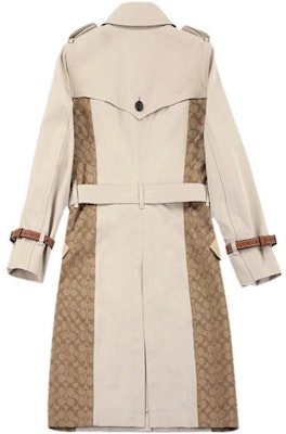 (W) コーチ カラーブロック ベルト付き長袖トレンチコート カーキ. C9184-PAE Lookbook (W) コーチ カラーブロック ベルト付き長袖トレンチコート カーキ. C9184-PAE