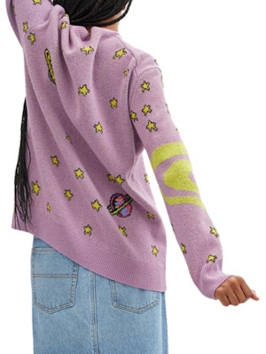 (W) COACH Cosmic Letter Sweater Rajutan Ungu Bordir. CJ305-PUP Shop (W) COACH Cosmic Letter Sweater Rajutan Ungu Bordir. CJ305-PUP