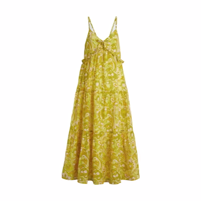 (Women) COACH Cotton Voile Floral Maxi Slip Dress - Multicolor CBD99-Y1F