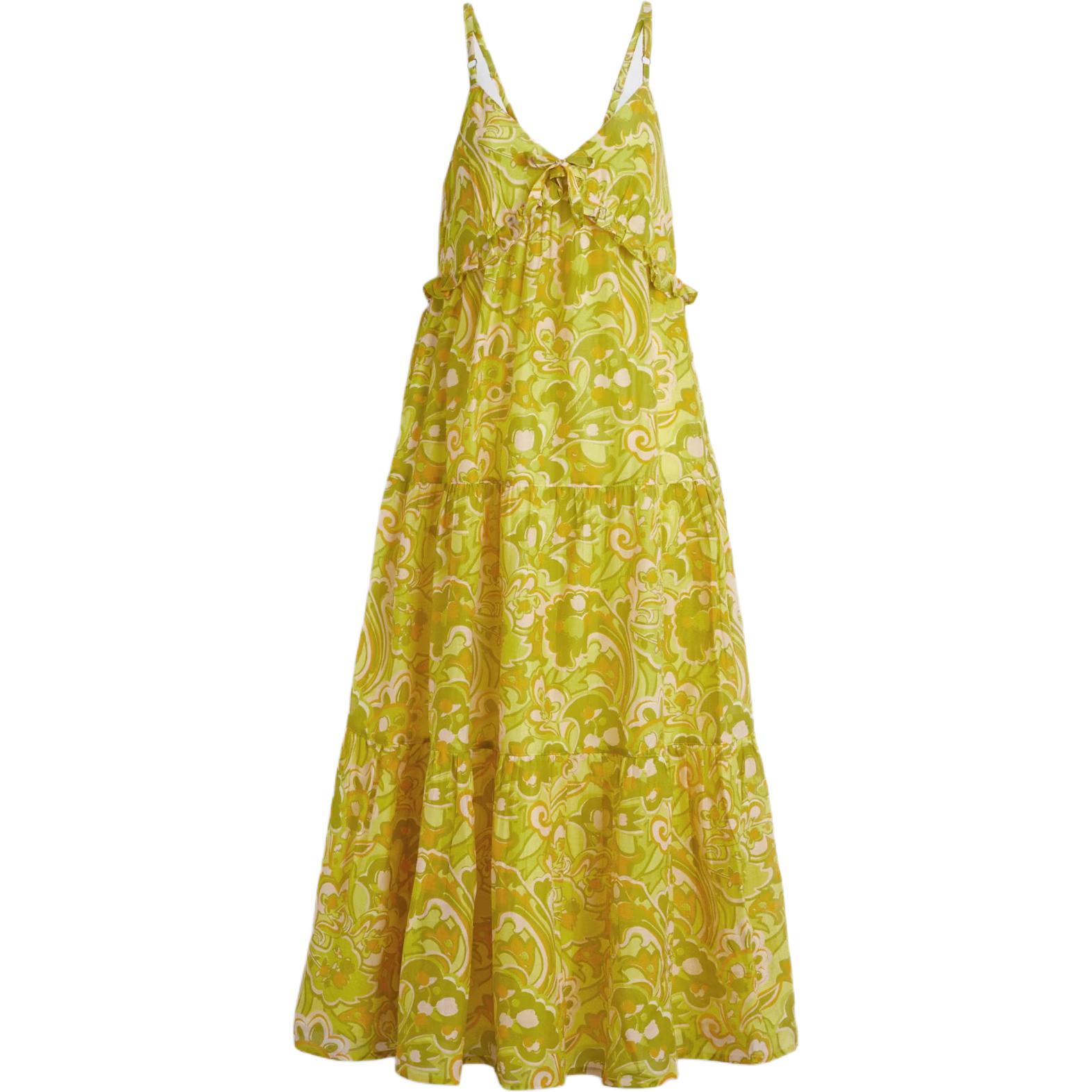 Order (W) COACH Cotton Voile Floral Maxi Slip Dress - Pelbagai Warna CBD99-Y1F