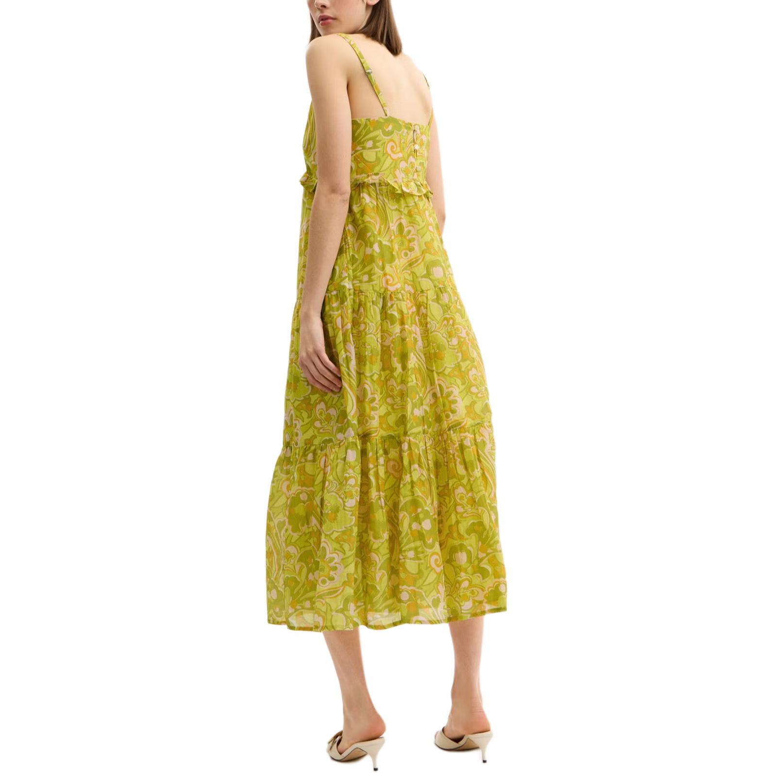 Shop (W) COACH Cotton Voile Floral Maxi Slip Dress - Pelbagai Warna CBD99-Y1F