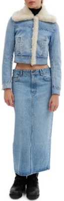 (W) COACH Jaket Denim Biru dengan Kolar Shearling Boleh Tanggal CM287-BLU Lookbook (W) COACH Jaket Denim Biru dengan Kolar Shearling Boleh Tanggal CM287-BLU