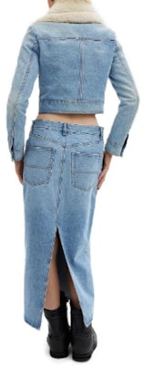 (W) COACH Jaket Denim Biru dengan Kolar Shearling Boleh Tanggal CM287-BLU Shop (W) COACH Jaket Denim Biru dengan Kolar Shearling Boleh Tanggal CM287-BLU