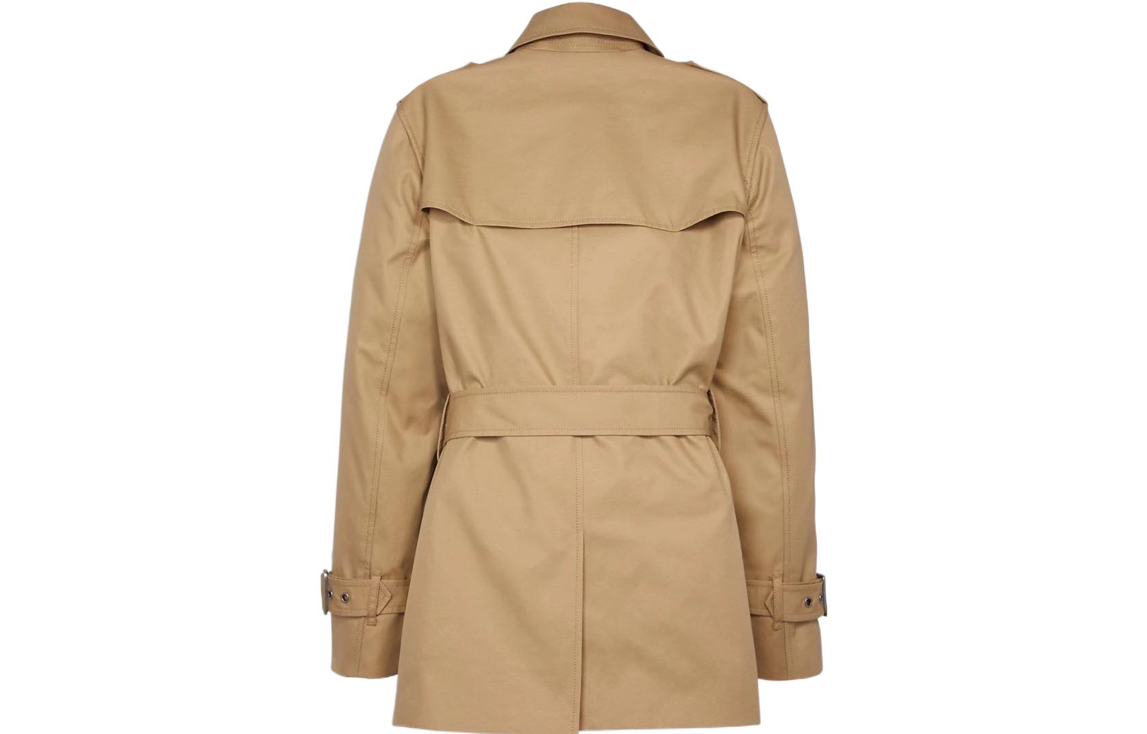 Lookbook (Women) COACH  Double-Breasted Khaki Trench Coat C8770-EAL