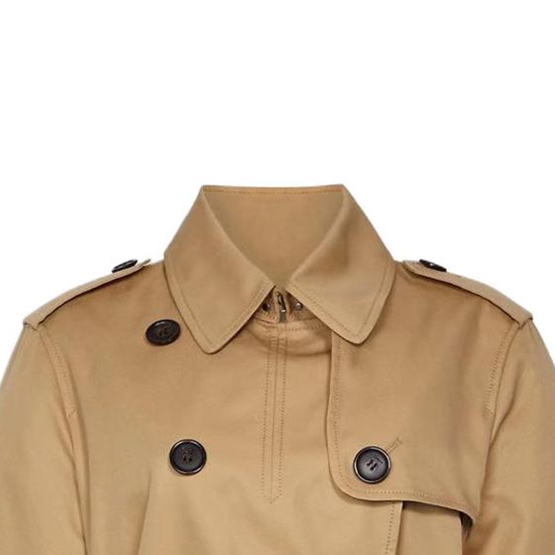 Shop (Women) COACH  Double-Breasted Khaki Trench Coat C8770-EAL