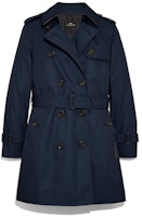 (Women) COACH Double-Breasted Long Sleeve Trench Coat Blue FW22. F34025-NAV (Women) COACH Double-Breasted Long Sleeve Trench Coat Blue FW22. F34025-NAV