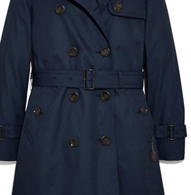 (Women) COACH Double-Breasted Long Sleeve Trench Coat Blue FW22. F34025-NAV Details for (Women) COACH Double-Breasted Long Sleeve Trench Coat Blue FW22. F34025-NAV