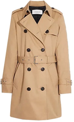 (W) COACH Jas Trench Double-Breasted dengan Sabuk Warna Khaki. CG049-EAL Buy (W) COACH Jas Trench Double-Breasted dengan Sabuk Warna Khaki. CG049-EAL