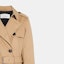 Purchase (W) COACH Jas Trench Double-Breasted dengan Sabuk Warna Khaki. CG049-EAL