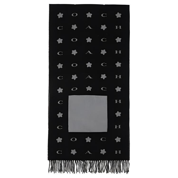 (Women) COACH  Fashion Trend Simple Versatile Scarf. 76391-BLK