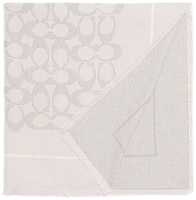 (Women) COACH Fashionable Comfortable Wool Cashmere Scarf - White. CD974-CHK (Women) COACH Fashionable Comfortable Wool Cashmere Scarf - White. CD974-CHK