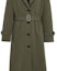 Sizing (Women) COACH FW22 Solid Color Belted Trench Coat in Fern Green. CB591-FRN
