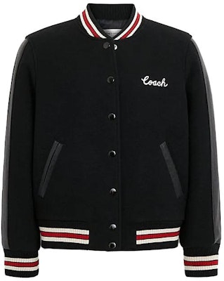 (W) コーチ FW23 カラーブロック ストライプ シングルジャケット ブラック. CL448-BLK Order (W) コーチ FW23 カラーブロック ストライプ シングルジャケット ブラック. CL448-BLK