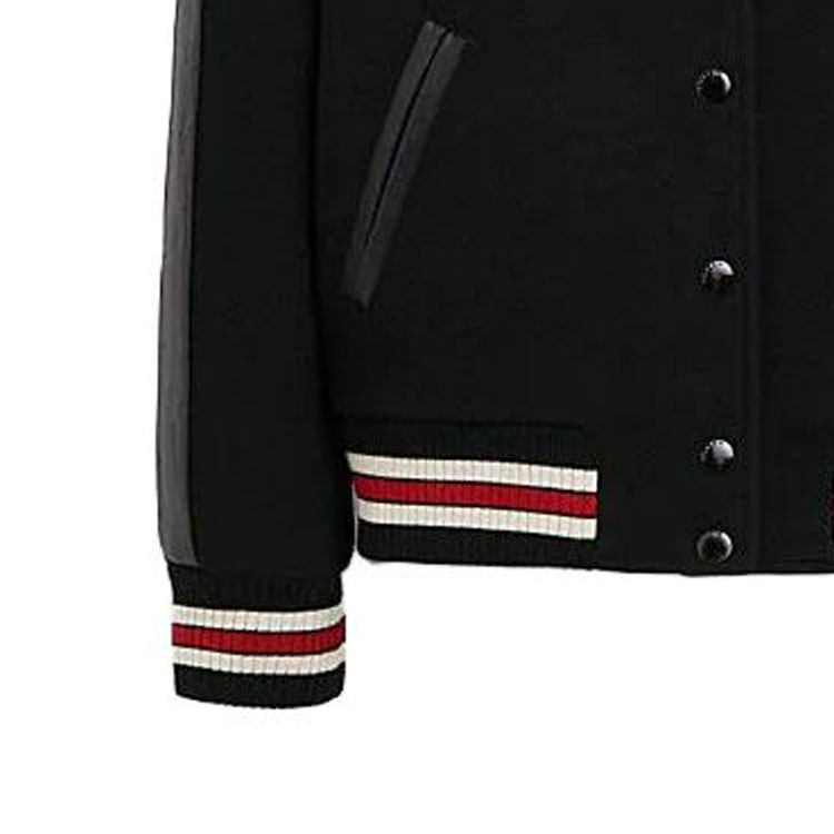 Sizing (W) コーチ FW23 カラーブロック ストライプ シングルジャケット ブラック. CL448-BLK