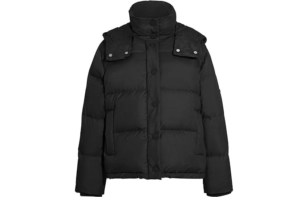 Details for (Women) COACH  FW23 Solid Color Down Hooded Long Sleeve Puffer Jacket. CL445-BEI