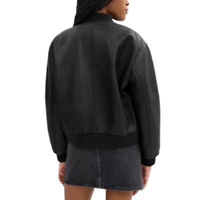 (W) COACH FW24 黑色純色棉質拉鍊外套 CY562-BLK Shop (W) COACH FW24 黑色純色棉質拉鍊外套 CY562-BLK