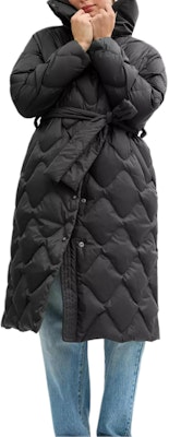 (Women) COACH FW24 Black Solid Color Zip-Up Long Sleeve Down Jacket CV524-BLK Shop (Women) COACH FW24 Black Solid Color Zip-Up Long Sleeve Down Jacket CV524-BLK