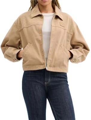 (W) COACH FW25 Jaket Kerja Denim Monogram Zip-Up Katun. CBB72-Y0P Lookbook (W) COACH FW25 Jaket Kerja Denim Monogram Zip-Up Katun. CBB72-Y0P