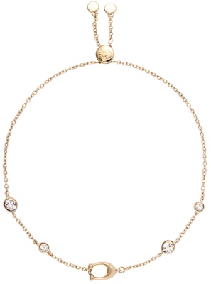 (W) COACH Gelang Perhiasan Mewah Huruf Berlapis Emas dan Zirkon. C9449-GLD Buy (W) COACH Gelang Perhiasan Mewah Huruf Berlapis Emas dan Zirkon. C9449-GLD