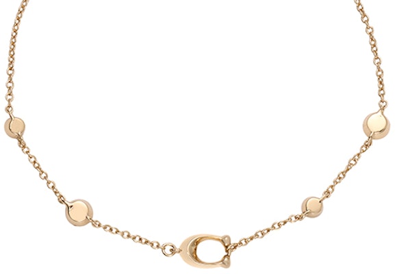 (W) COACH Gelang Perhiasan Mewah Huruf Berlapis Emas dan Zirkon. C9449-GLD Shop (W) COACH Gelang Perhiasan Mewah Huruf Berlapis Emas dan Zirkon. C9449-GLD