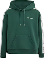 (Women) COACH Green Logo Print Hoodie Sweatshirt C8784-AR2 (Women) COACH Green Logo Print Hoodie Sweatshirt C8784-AR2