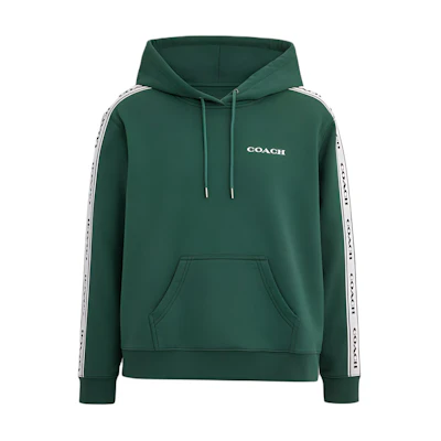 (Women) COACH Green Logo Print Hoodie Sweatshirt C8784-AR2