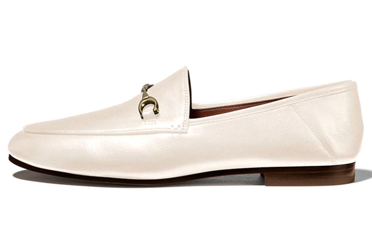 (W) Coach 'Hailey Loafer White'