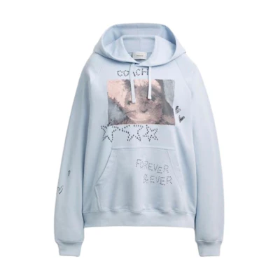 (Women) COACH Hoodie FW25 Rabbit Graphic Long Sleeve Pullover CCO78-LBL