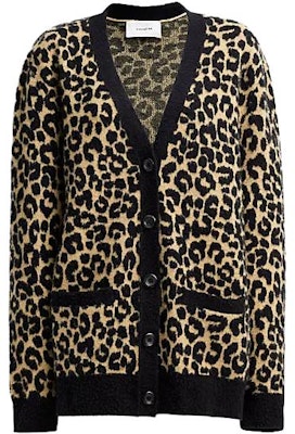 (W) COACH 豹纹印花休闲卡其色长袖针织开衫. CM789-TAM Order (W) COACH 豹纹印花休闲卡其色长袖针织开衫. CM789-TAM