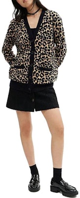 (W) COACH 豹纹印花休闲卡其色长袖针织开衫. CM789-TAM Lookbook (W) COACH 豹纹印花休闲卡其色长袖针织开衫. CM789-TAM