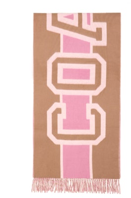 (W) COACH Syal Rajut Hangat dengan Motif Huruf dan Rumbai CB686-taupe Order (W) COACH Syal Rajut Hangat dengan Motif Huruf dan Rumbai CB686-taupe