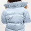 Purchase (Women) COACH Light Blue Puffer Jacket with Zipper and Collar. CM607-LBL