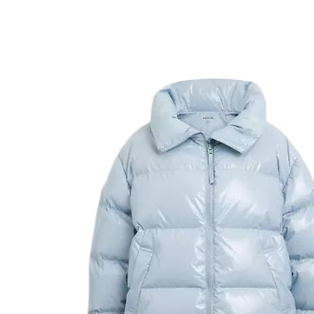 Details for (Women) COACH  Light Blue Puffer Jacket with Zipper and Collar. CM607-LBL