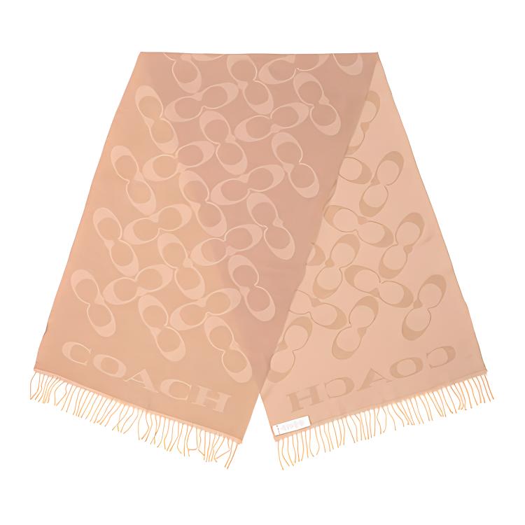 Purchase (W) COACH 标志印花温暖舒适针织围巾。 CB684-CAM