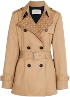 (Women) COACH Long Sleeve Double-Breasted Trench Coat in Khaki. CG052-EAL (Women) COACH Long Sleeve Double-Breasted Trench Coat in Khaki. CG052-EAL