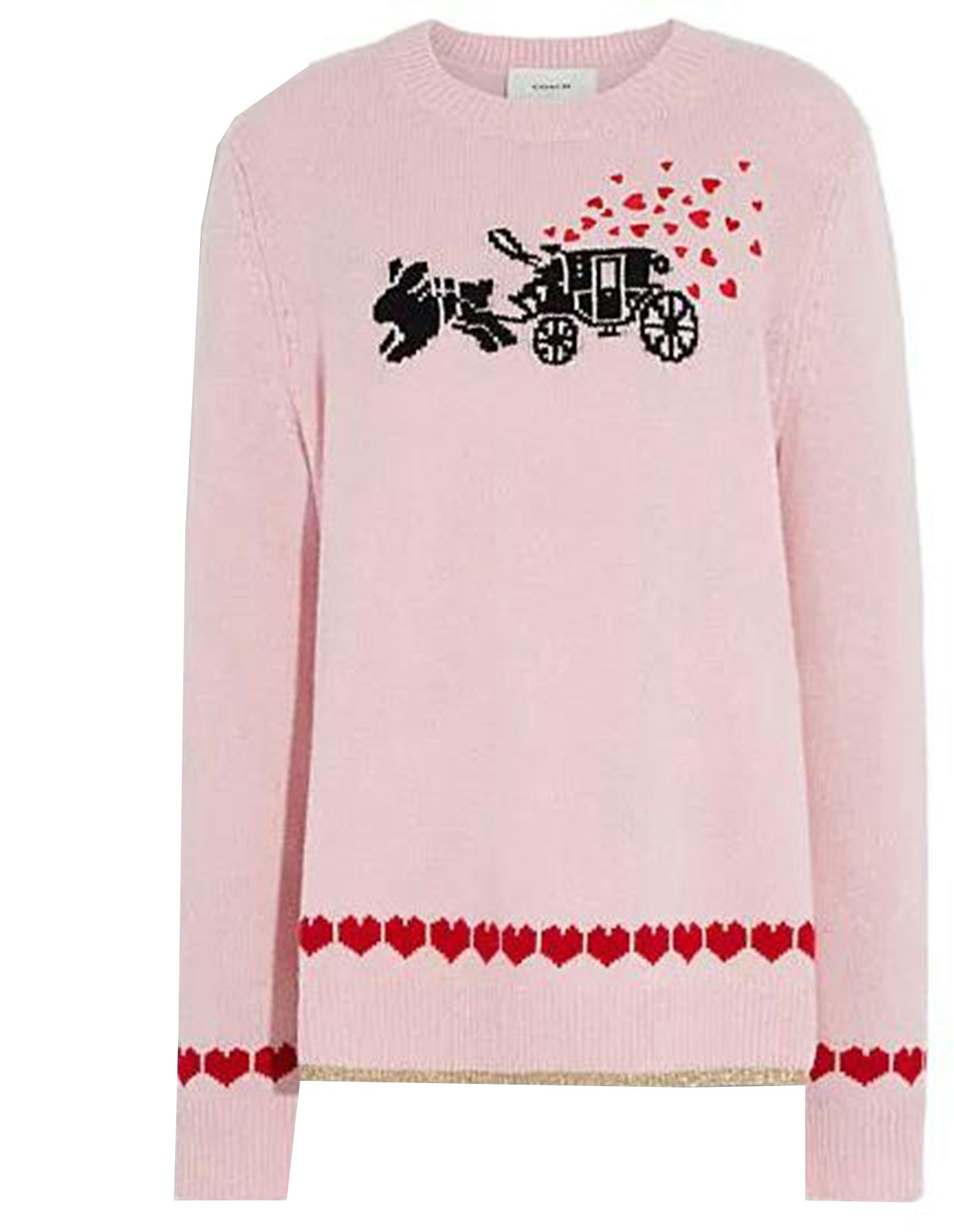 women-coach-pink-heart-embroidered-crewneck-sweater-long-sleeve-ce-431-lpk