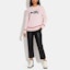 Lookbook (Women) COACH Pink Heart Embroidered Crewneck Sweater Long Sleeve. CE431-LPK