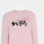 Shop (Women) COACH Pink Heart Embroidered Crewneck Sweater Long Sleeve. CE431-LPK