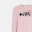 Purchase (Women) COACH Pink Heart Embroidered Crewneck Sweater Long Sleeve. CE431-LPK