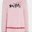Details for (Women) COACH Pink Heart Embroidered Crewneck Sweater Long Sleeve. CE431-LPK