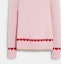 Sizing (Women) COACH Pink Heart Embroidered Crewneck Sweater Long Sleeve. CE431-LPK